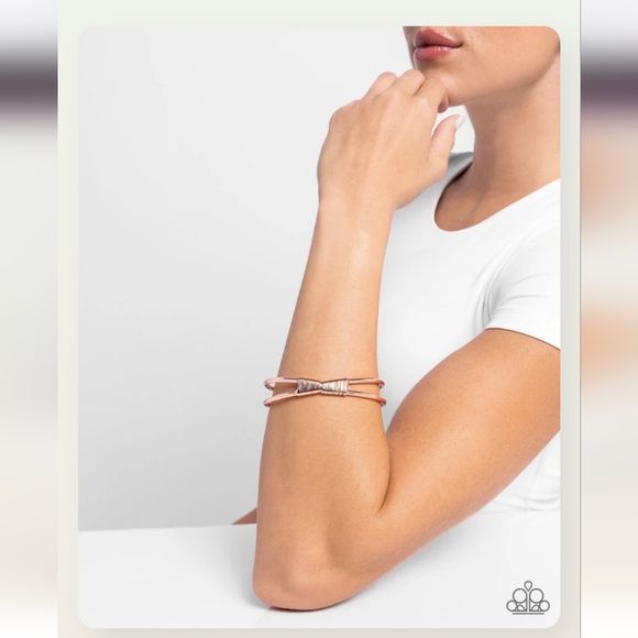 paparazzi Jewelry - Tackle Thrill Copper Bracelet Bangle